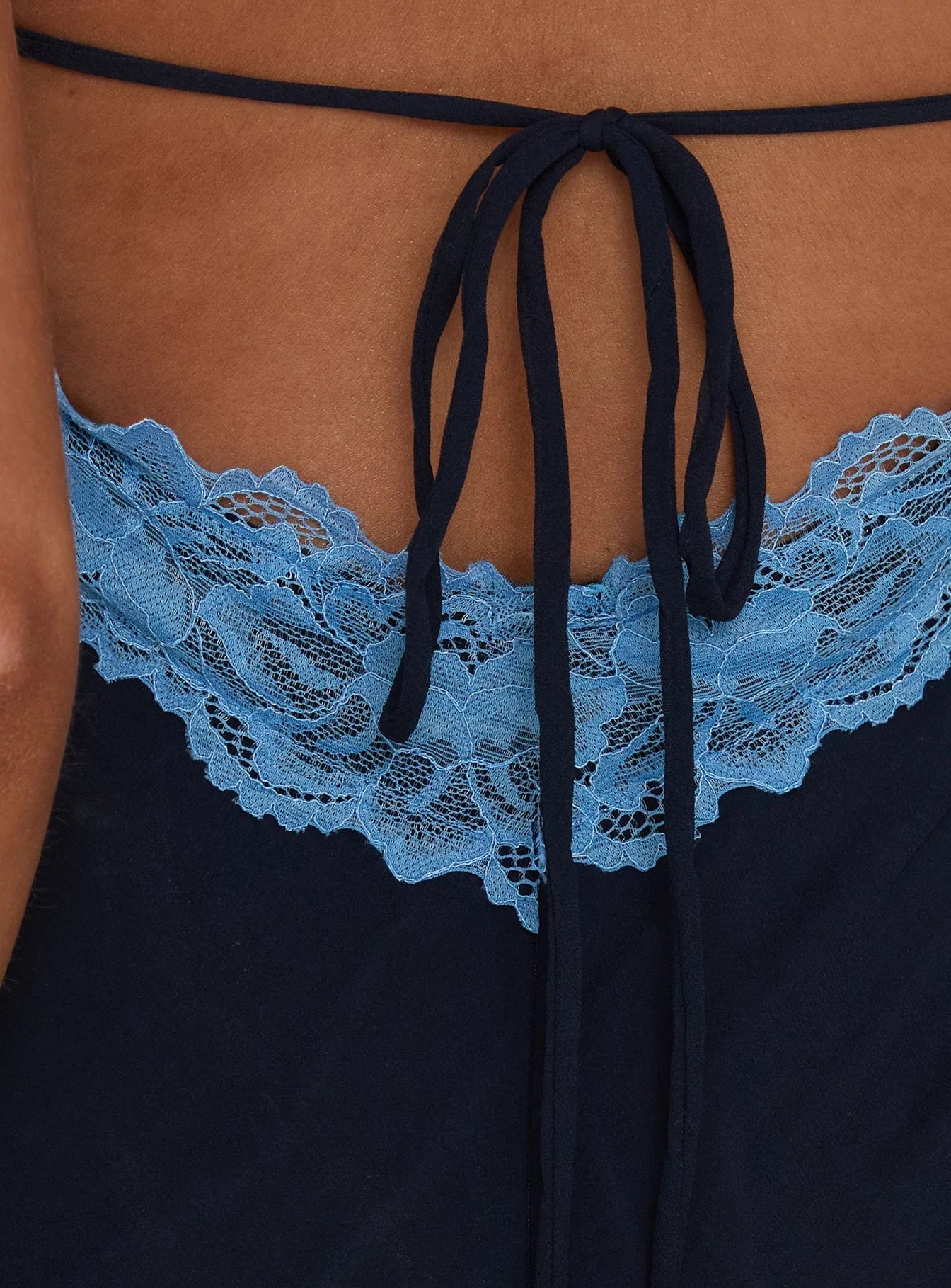 Call My Lover Lace Slip Maxi Dress Navy