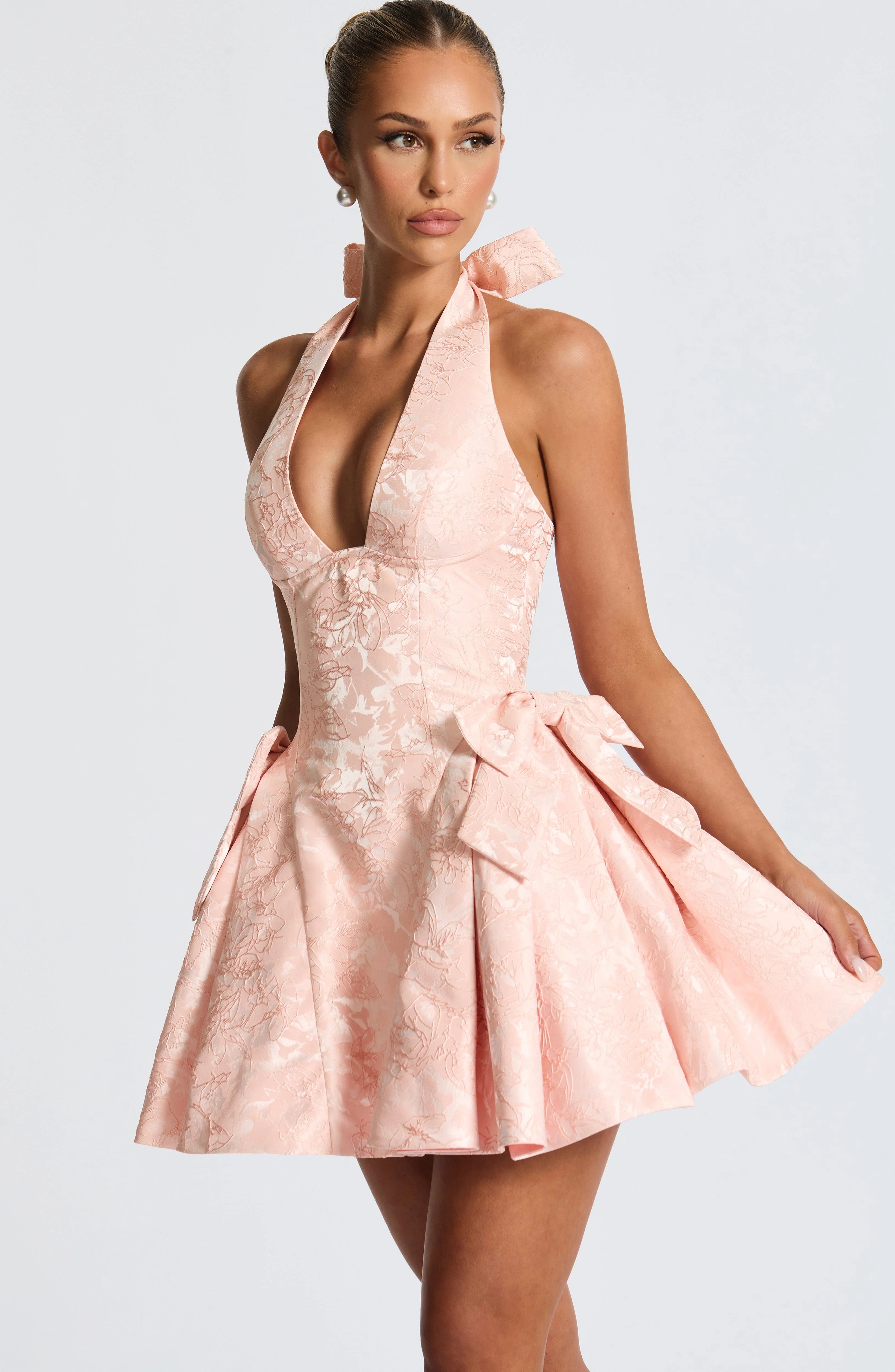 Jocelyn Mini Dress - Soft Peach