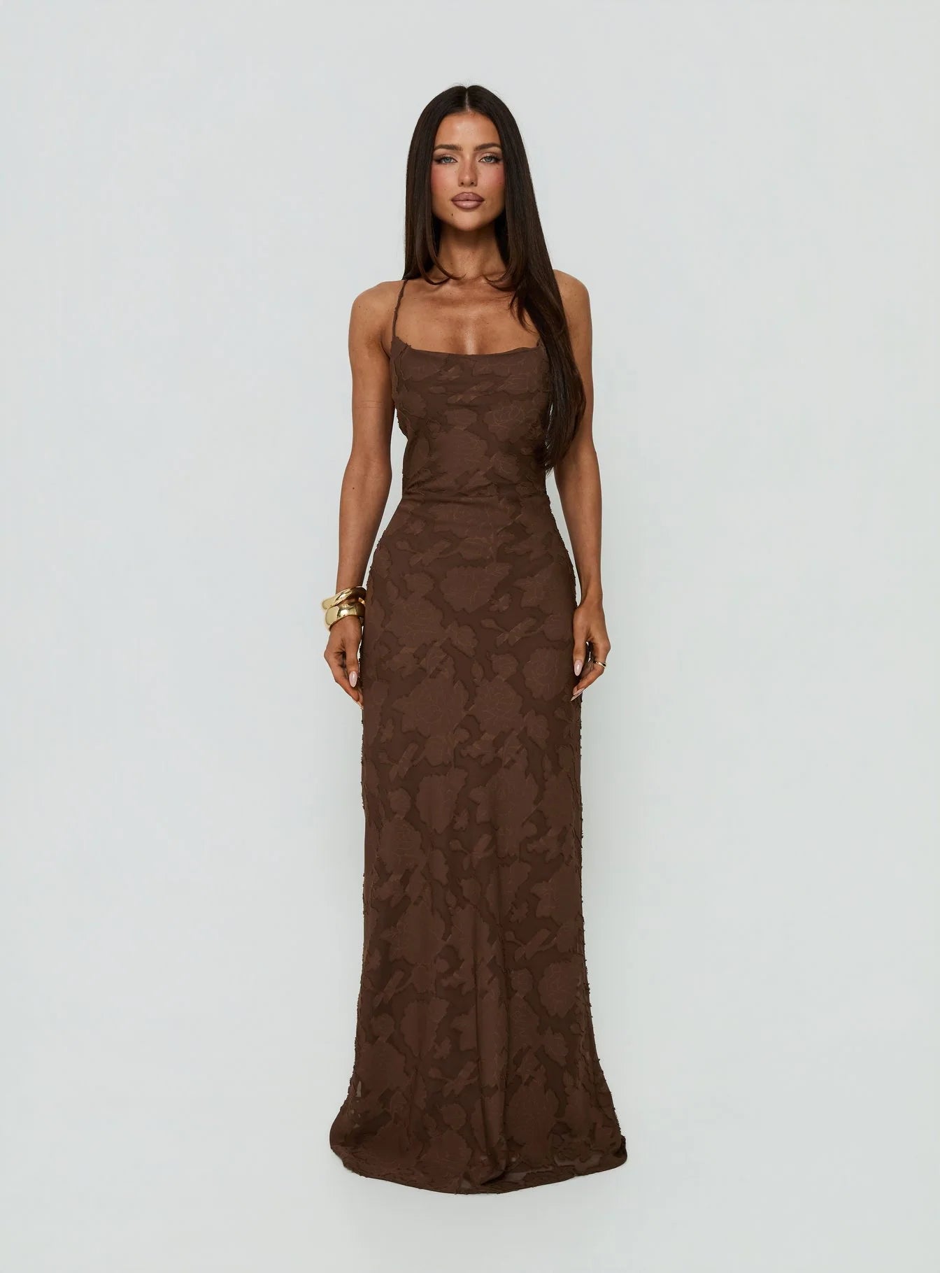 Celena Maxi Dress Brown