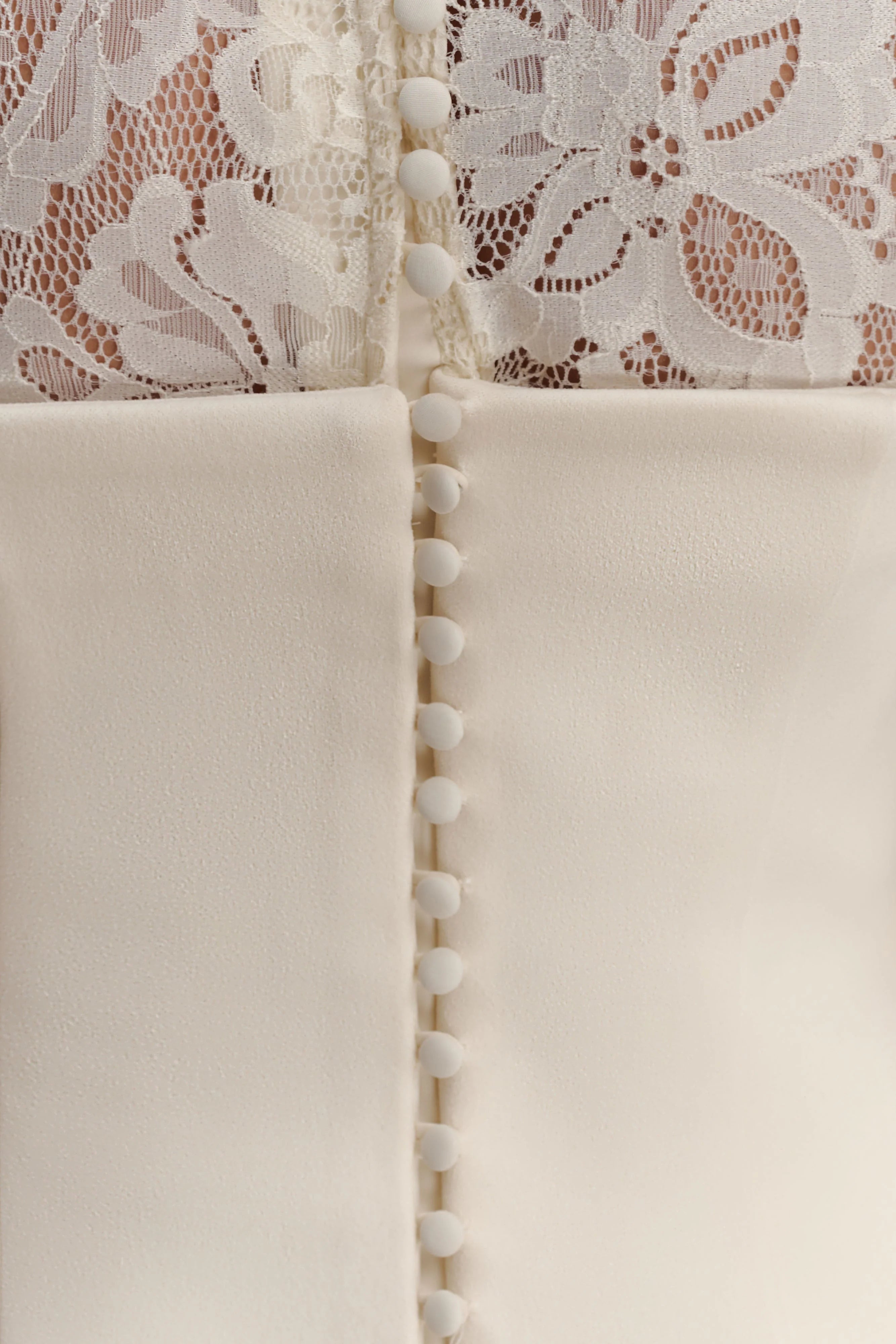 Aurelie Long Sleeve Lace Maxi Dress - Ivory