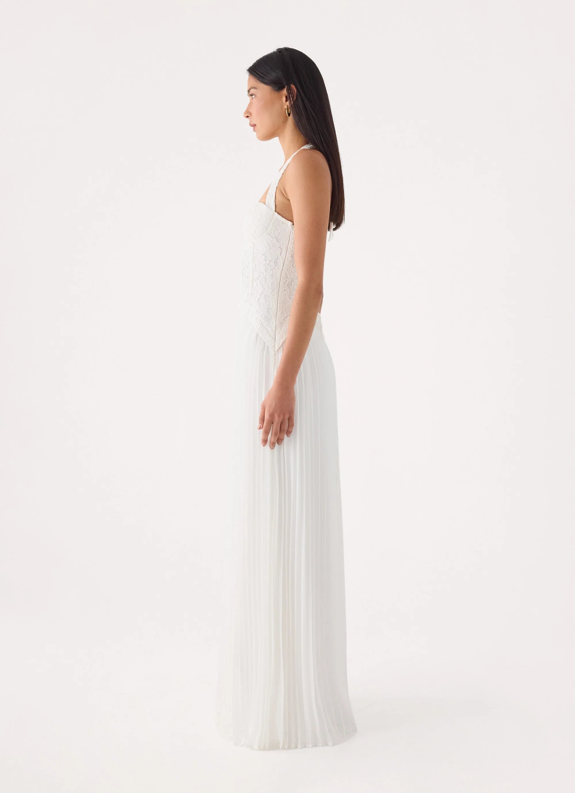 Tunnel Vision Maxi Dress - White