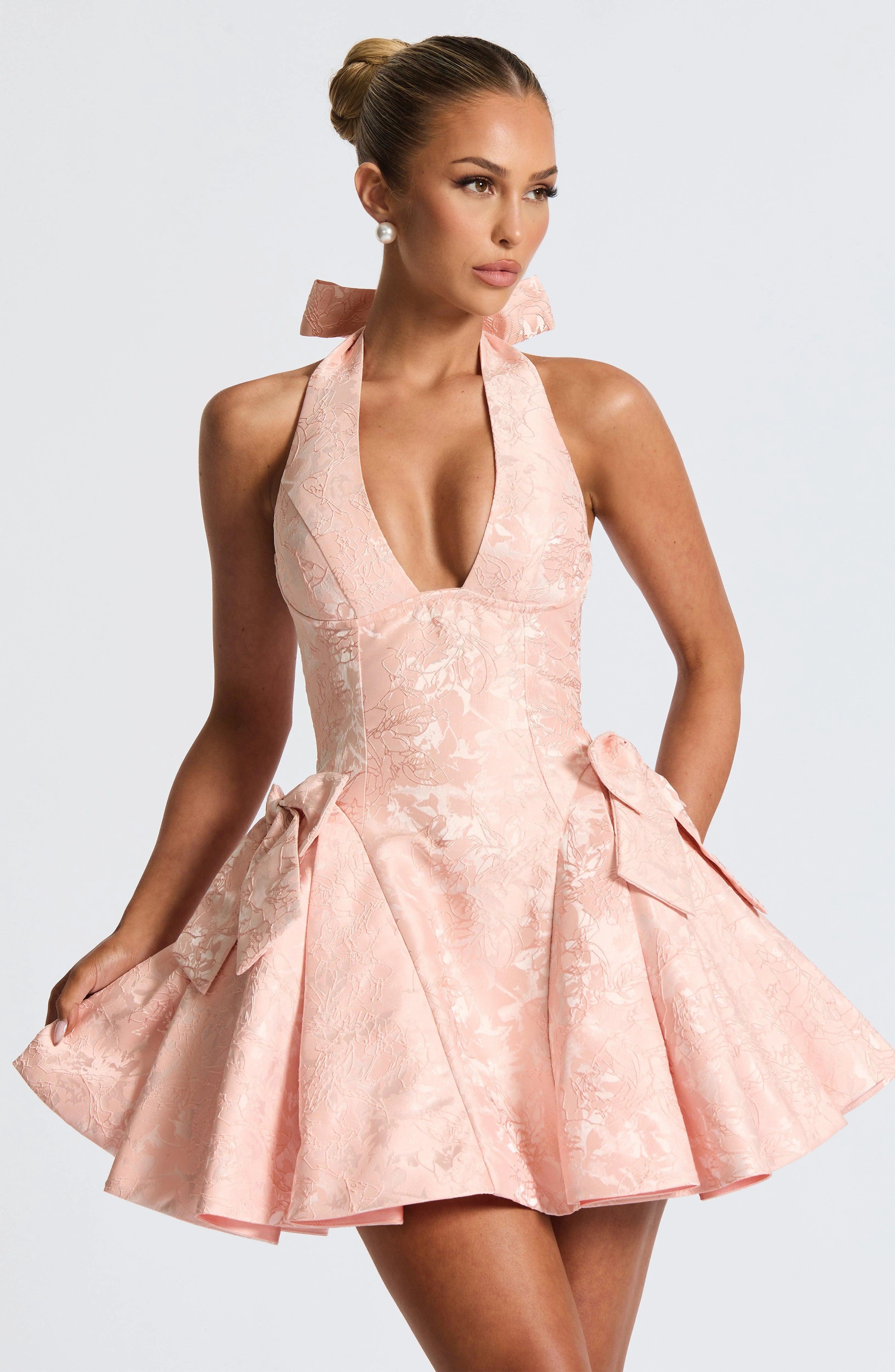 Jocelyn Mini Dress - Soft Peach