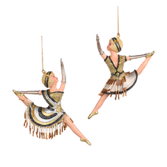 Art Deco Dancing Flapper Girl Duo 15cm