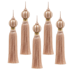 Candy Pink Crystal Tassels 27cm (Set of 5)