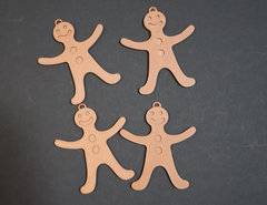 Christmas Ornaments - 4 pack of Gingerbread Men