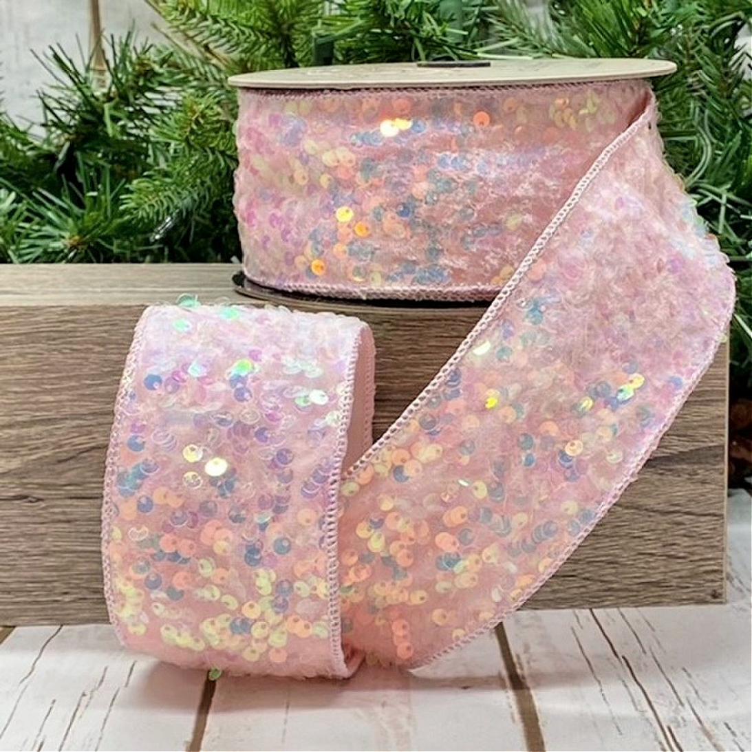 Sugar Plum Magic Sequin Ribbon 2.5 x 10yds