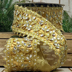 Versailles Gilded Crystal Ribbon 3.25 x 5yds