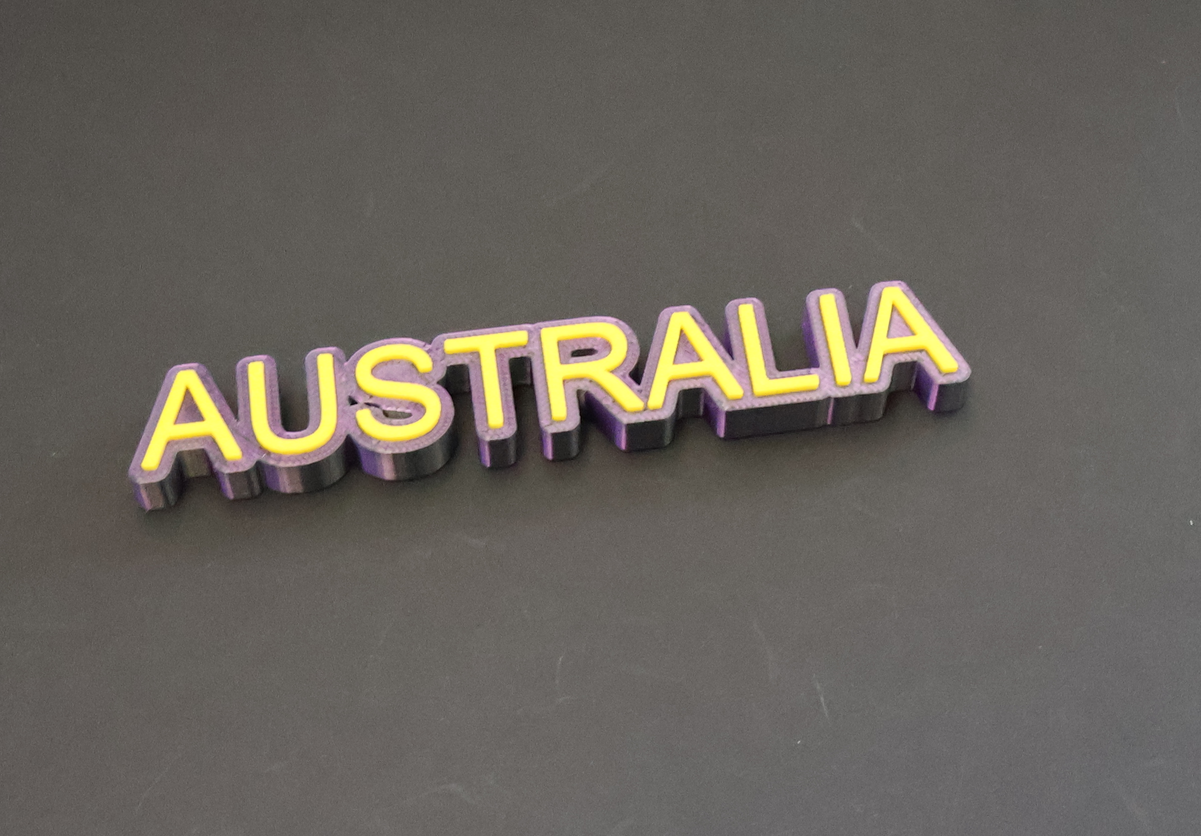 Desk Sign - Australia | 3D Printed