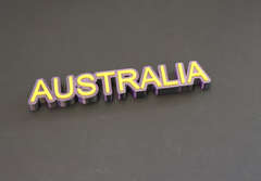 Desk Sign - Australia | 3D Printed