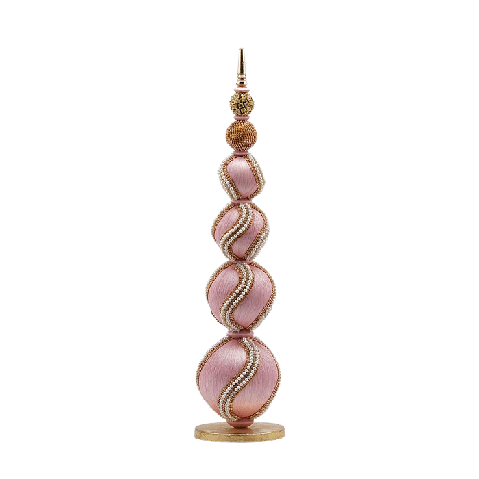 Candy Pearl Christmas Topiary Finial