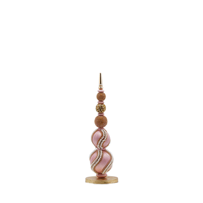 Candy Pearl Christmas Topiary Finial