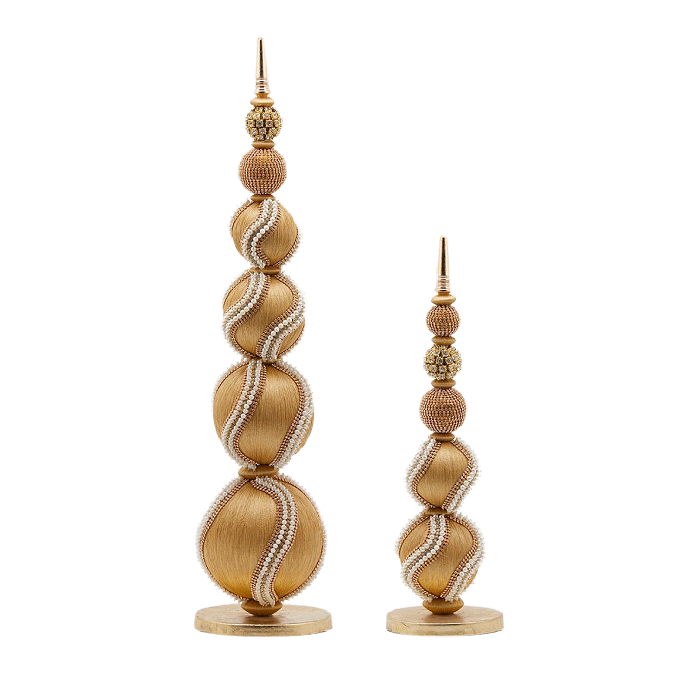 Royal Pearl Christmas Topiary Finial
