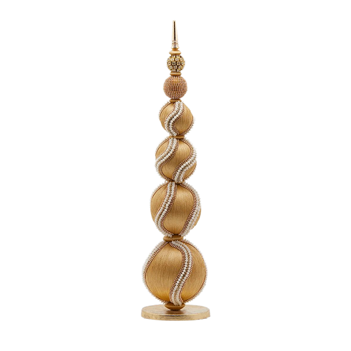Royal Pearl Christmas Topiary Finial