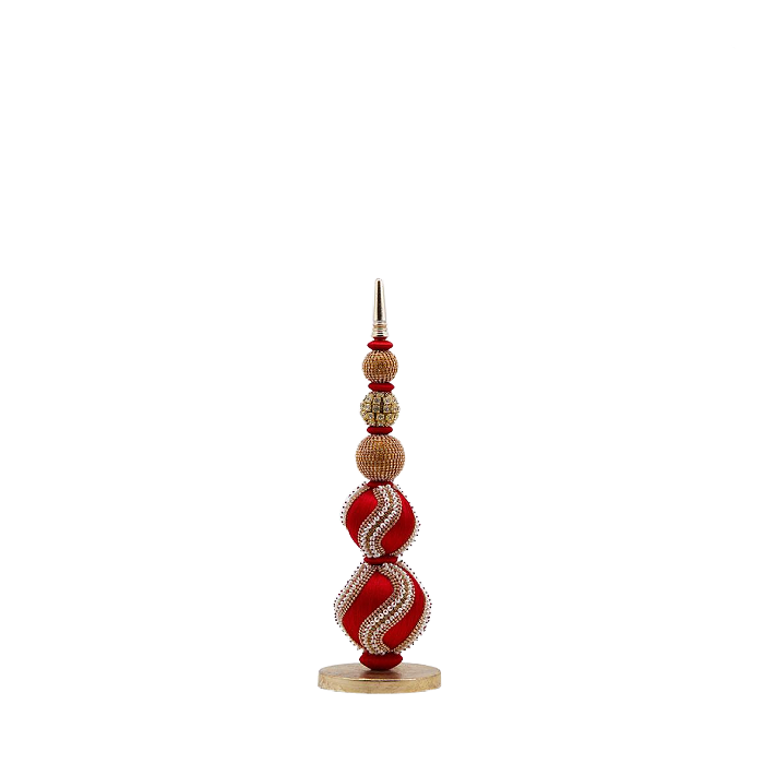 Pearl Rouge Christmas Topiary Finial