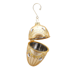 Golden Grandeur Jeweled Egg Bauble 11cm