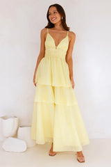 One True Love Maxi Dress Yellow