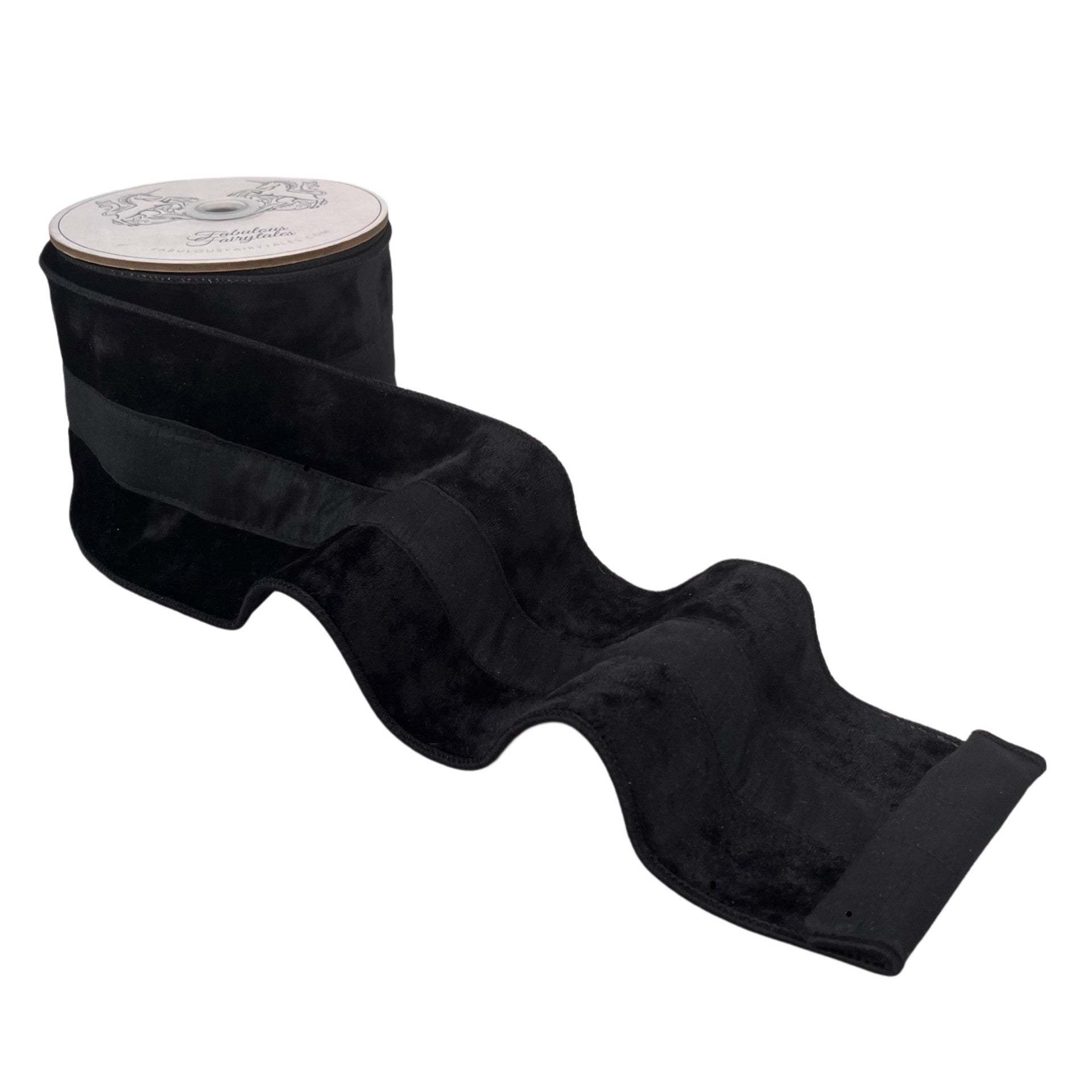 Black Tuxedo Velvet Ribbon 4 x 10yds