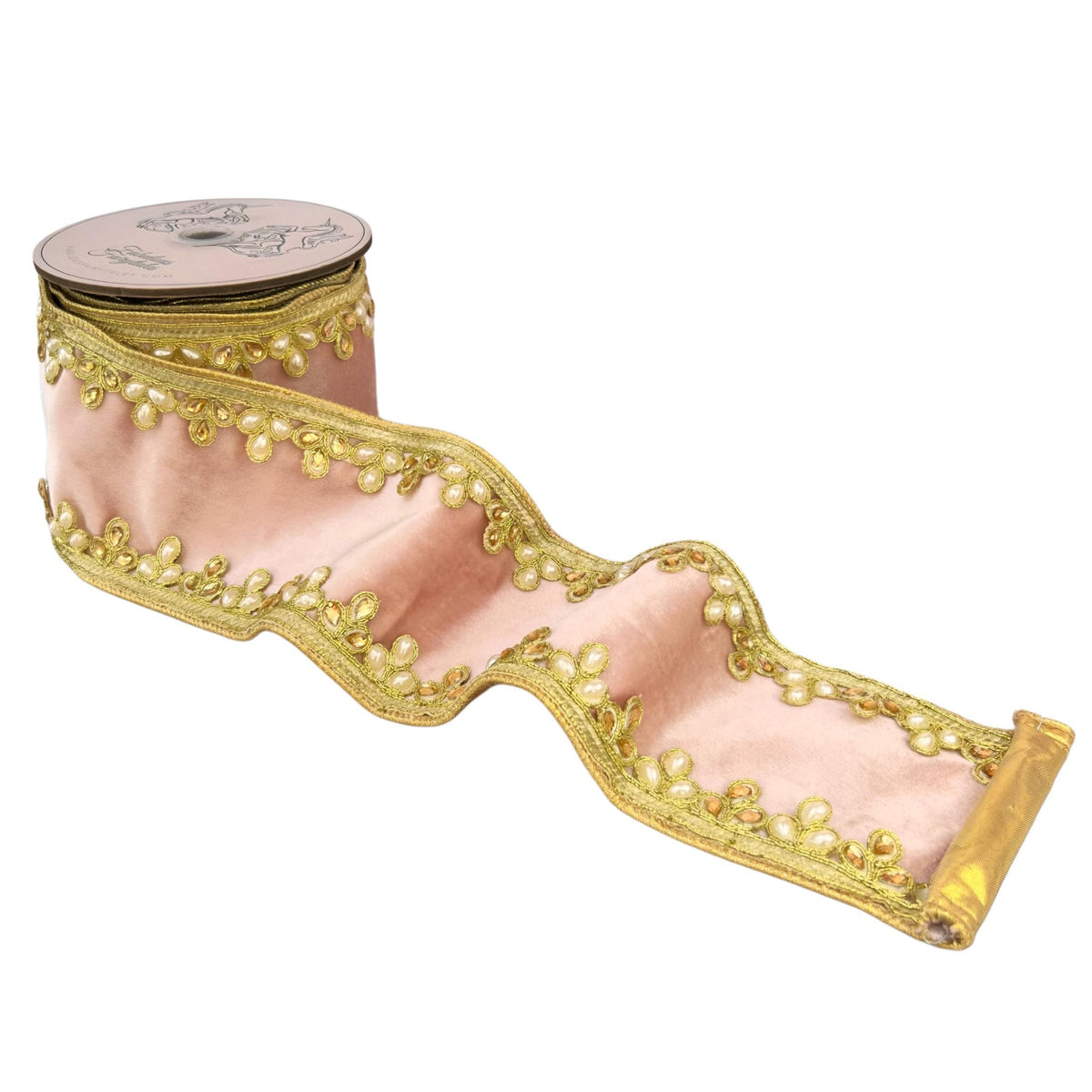 Blush Jewels Velvet Ribbon 4 x 5yds
