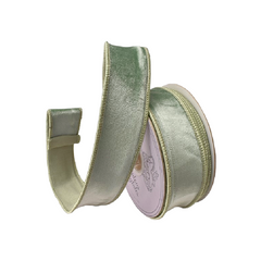 Fern Green Velvet Ribbon 1.5 x 10yd