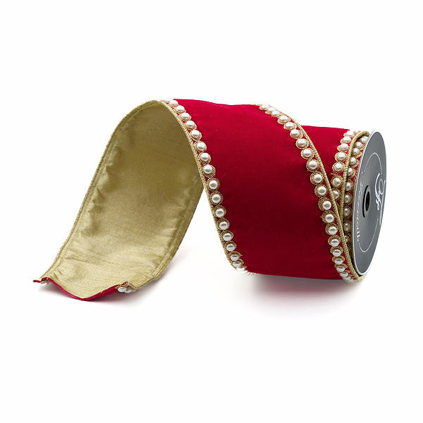 Holiday Queen Red Velvet Ribbon 4 x 5yds
