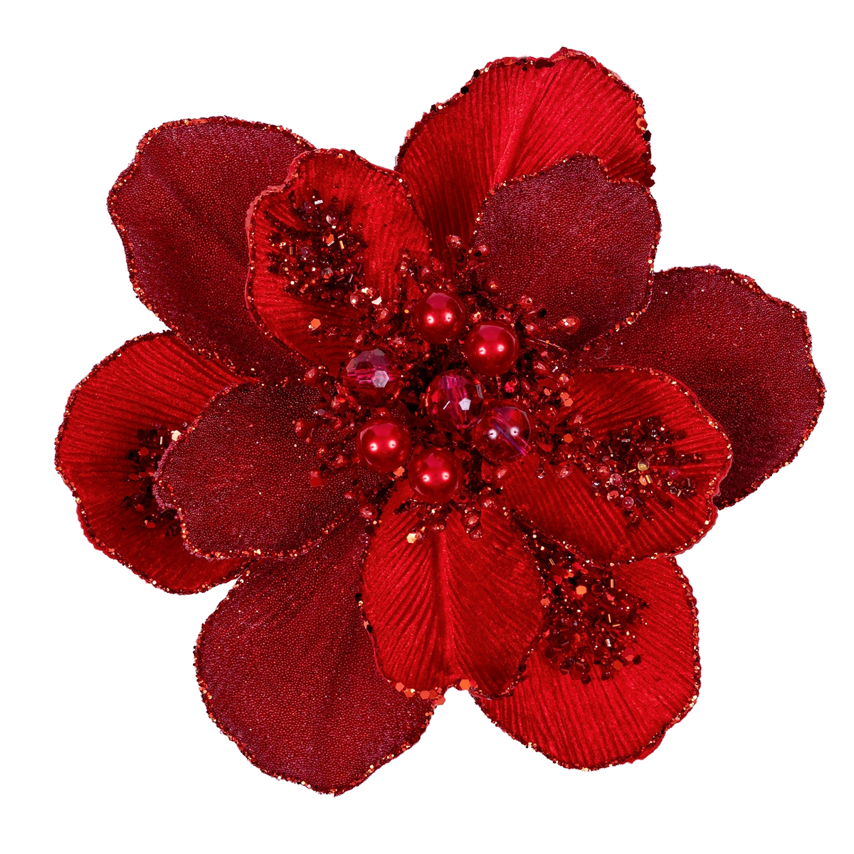 Red Grand Magnolia Stem With Clip 10