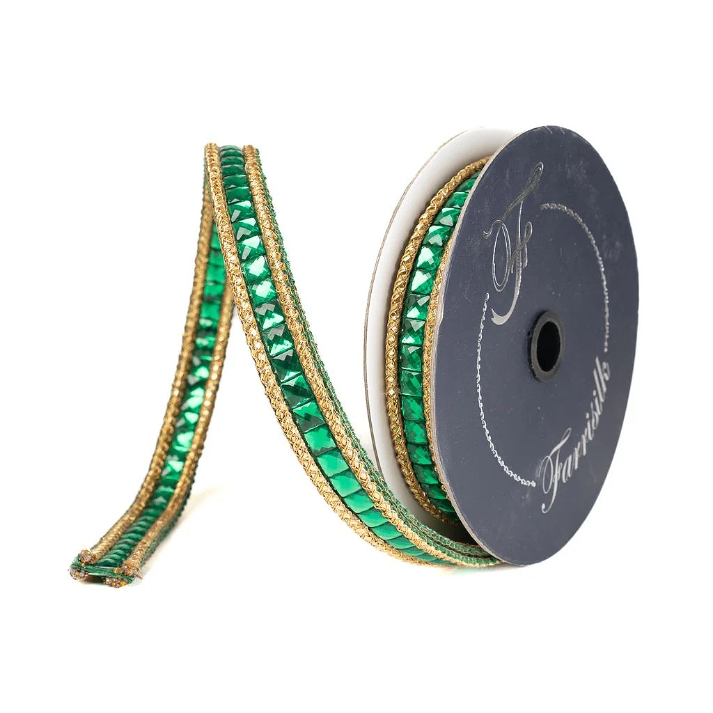 Emerald Gemstone Garland 0.75 x 5yds