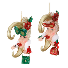 Christmas Couture Lipstick Moons 15.5cm (Set of 2)