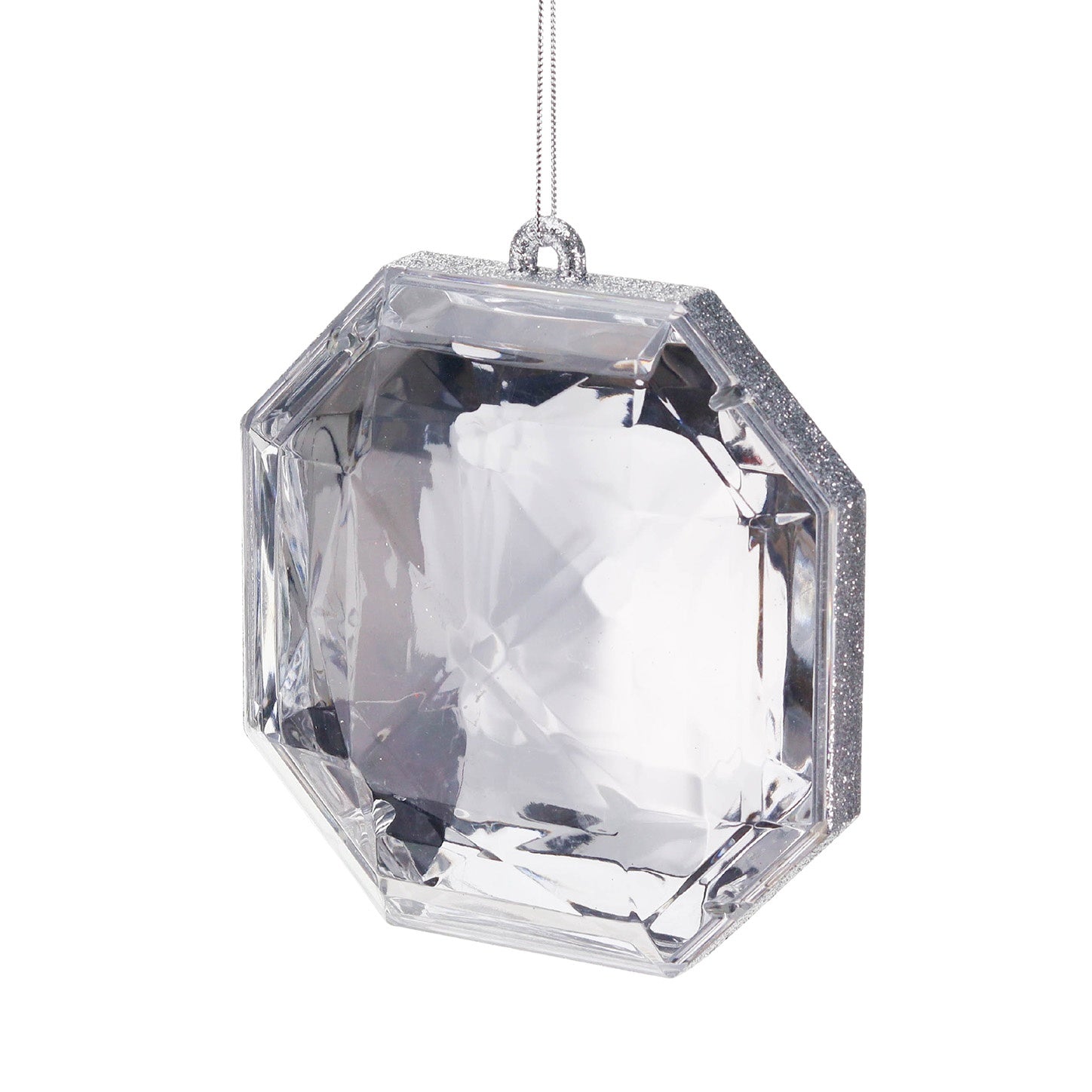 Clear Facet Jewel Ornament 17cm