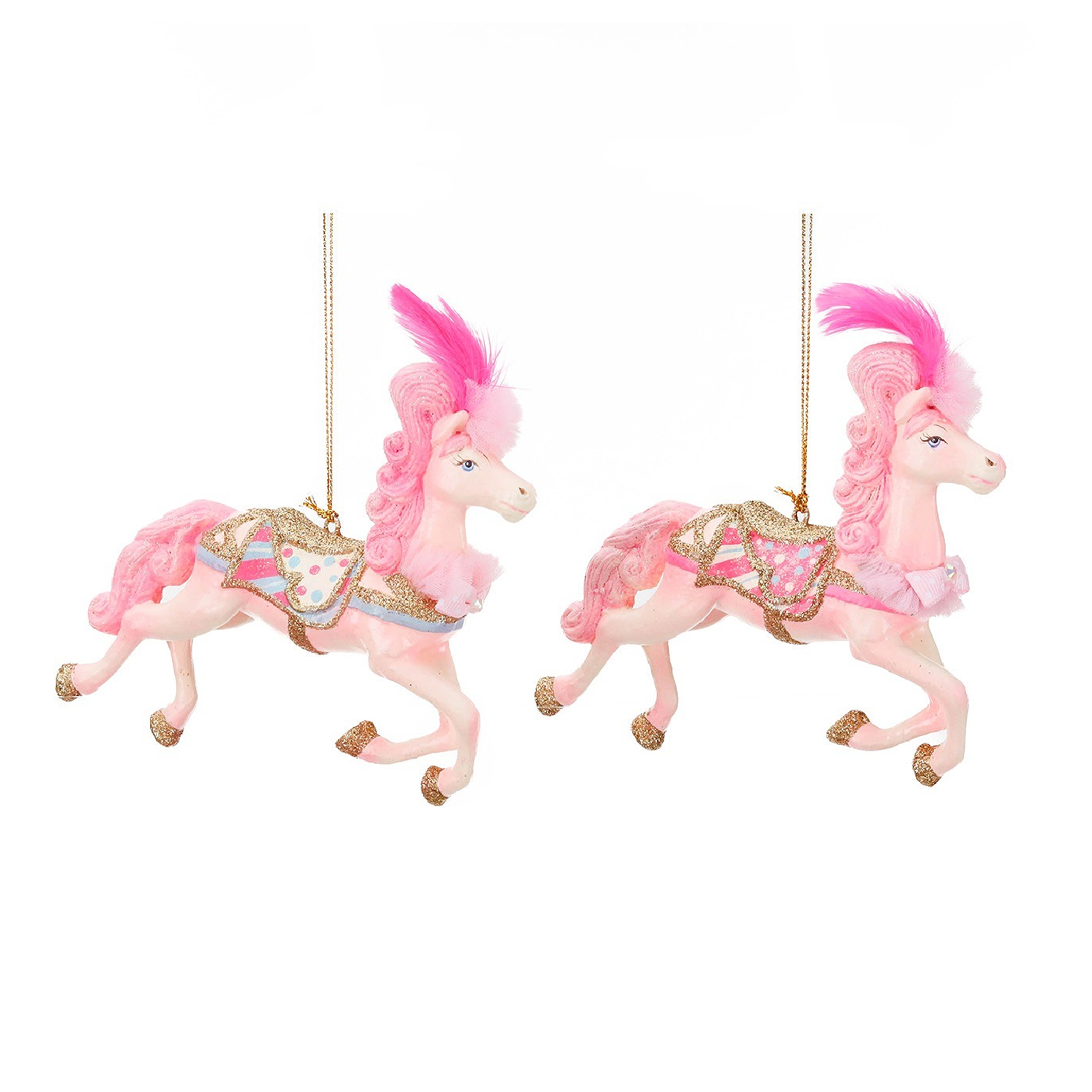 Cotton Candy Carnival Horse Ornaments 14.5cm