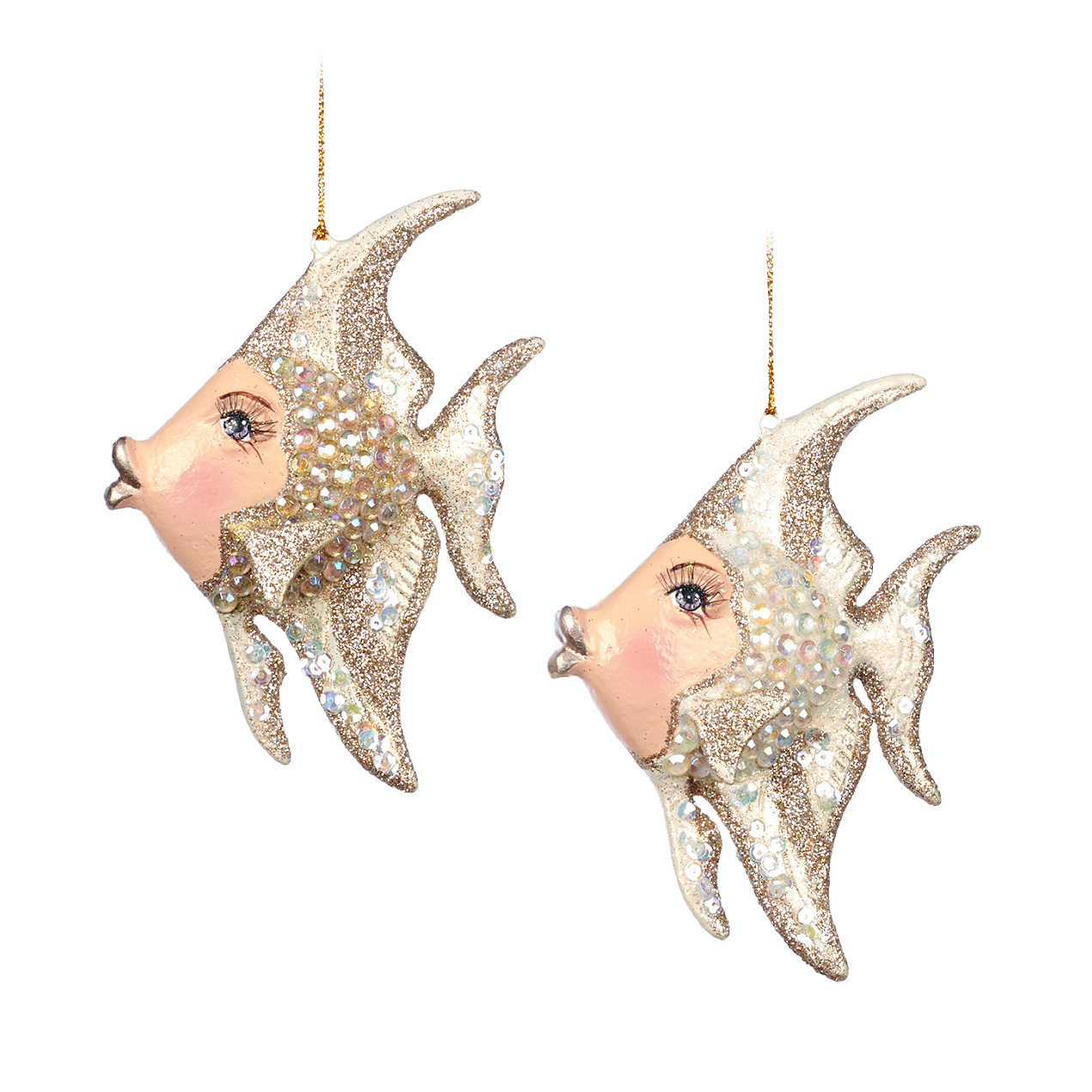 Jewel of the Sea Angel Fish Ornament 14cm