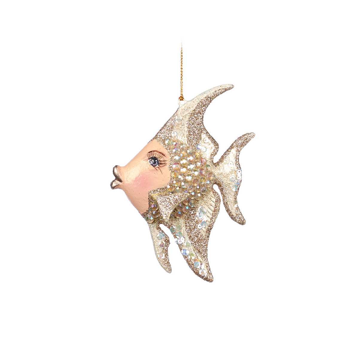 Jewel of the Sea Angel Fish Ornament 14cm