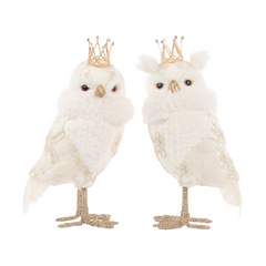 Regal Brocade Owls Medium 27cm (Set of 2)