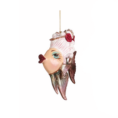Aqua Baroque Angel Fish Ornament 14.5cm