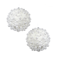 Champagne Fizz Bauble Duo 8cm