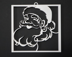 Wall Art - Christmas Santa Face | 3D Printed