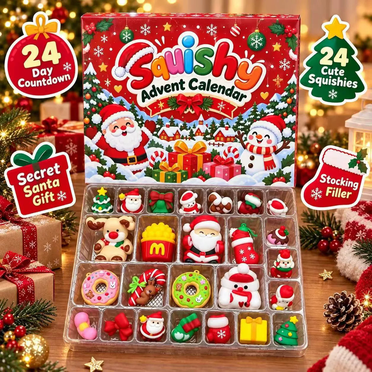 24-Day Christmas Countdown Calendar Blind Box – DIY Tear-Off Advent Calendar