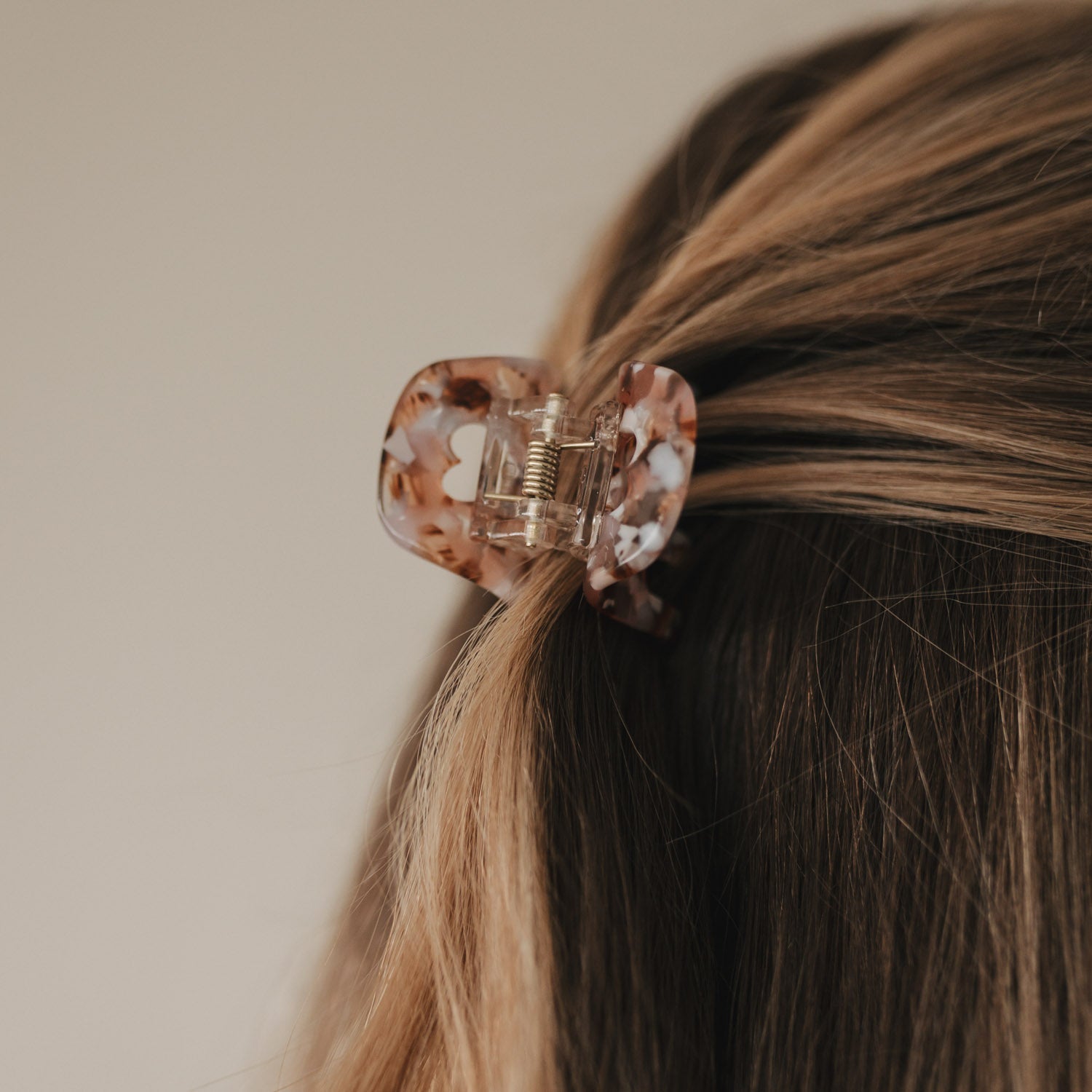 Haarspange klein Herz Almond
