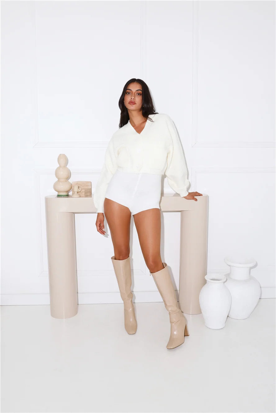 Alaska Knit Cardigan Cream