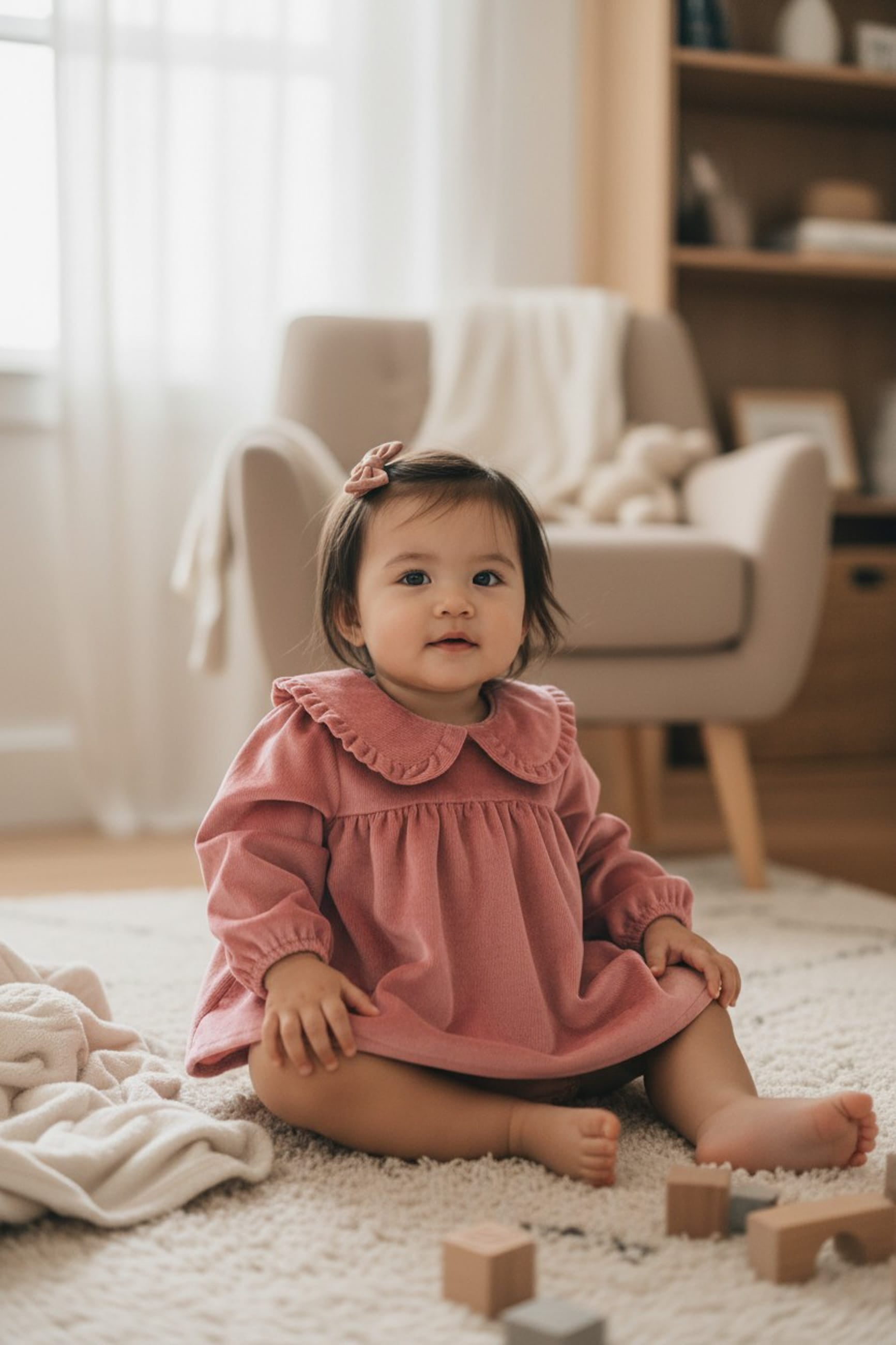 Rose Lila Bubble Romper