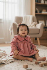 Rose Lila Bubble Romper