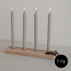 Adventskerzenbrett Christmas inkl. Stabkerzen