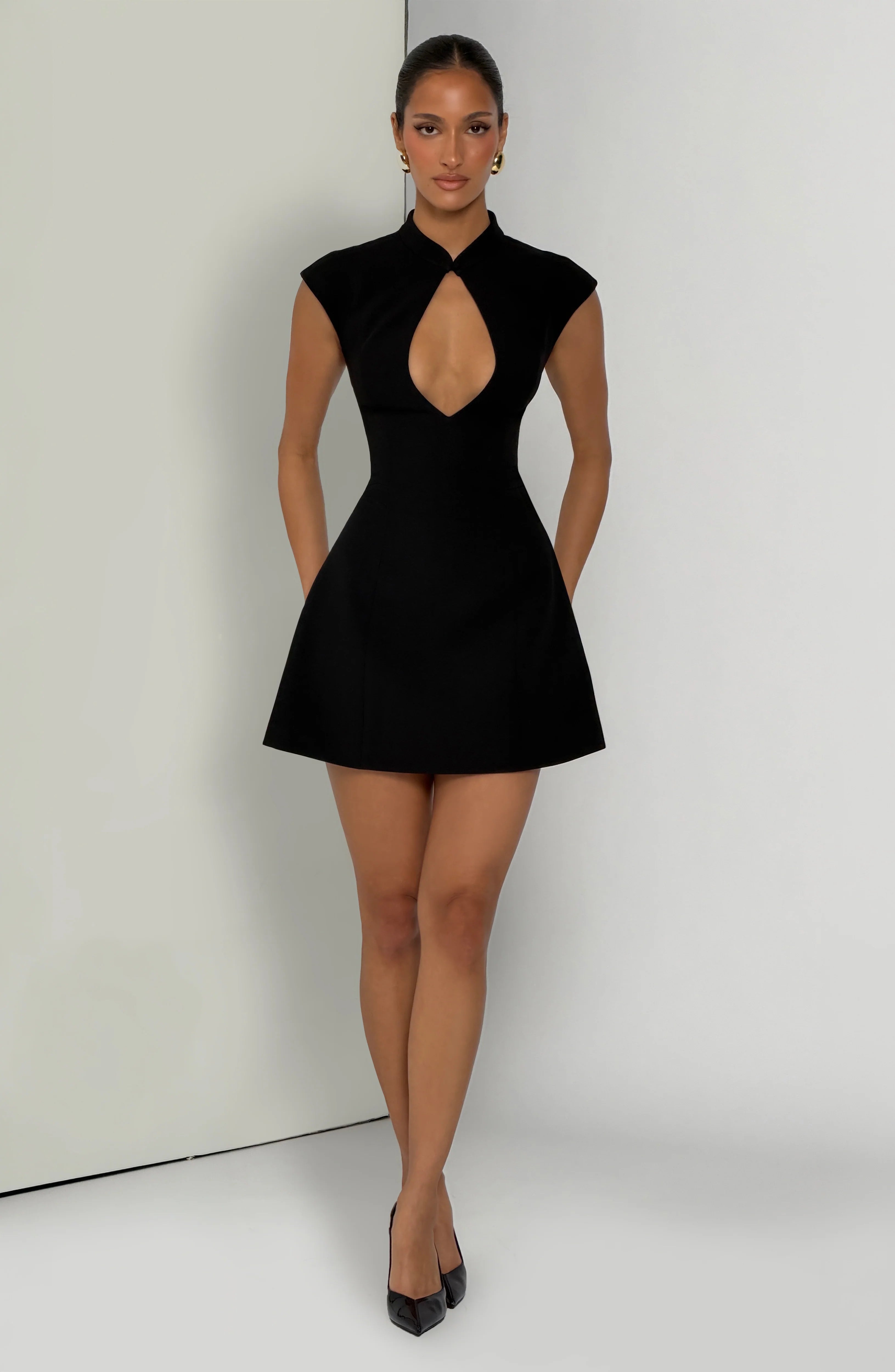 Sakura Mini Dress - Black
