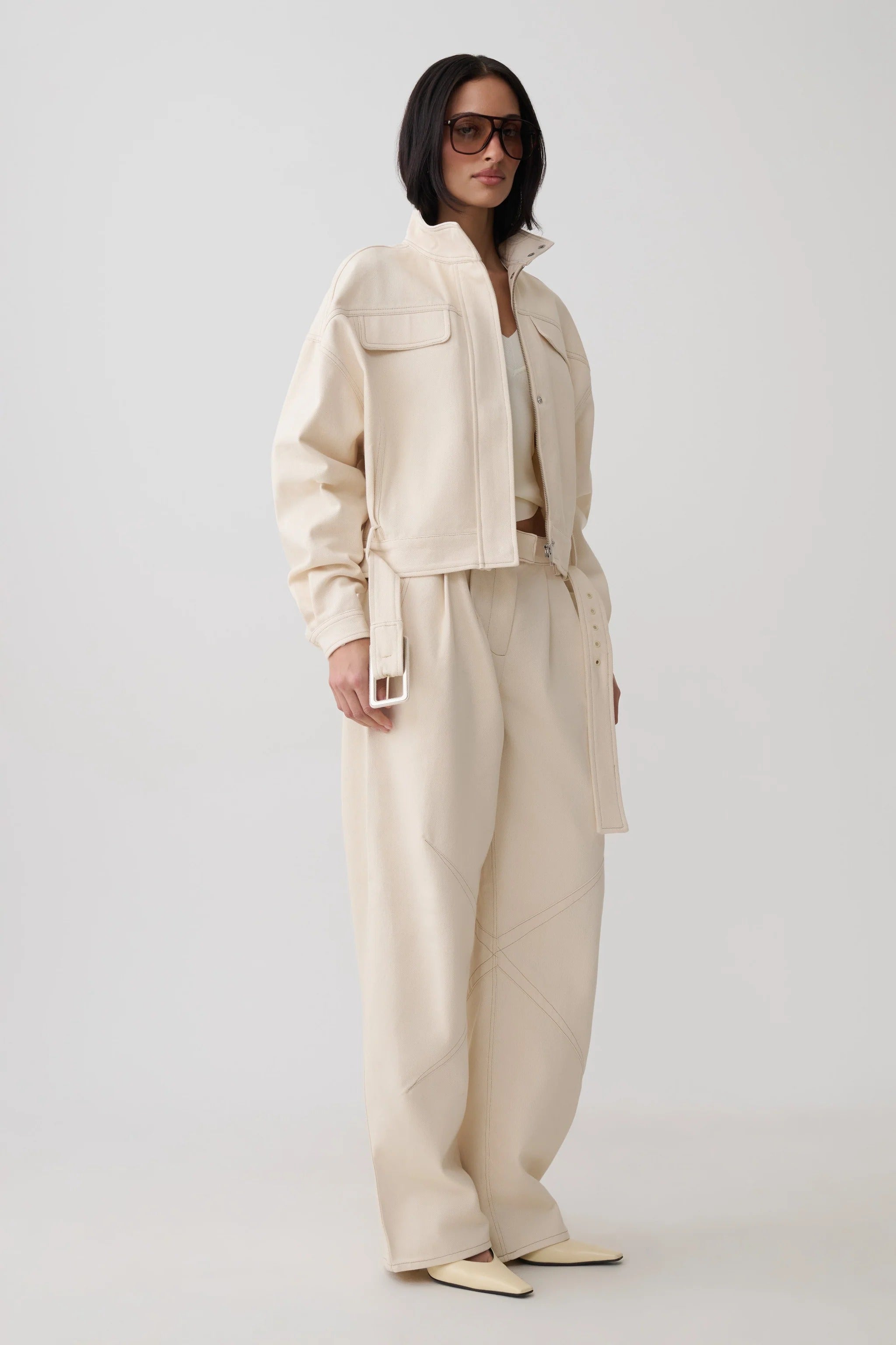 Denim Jacket - Cream