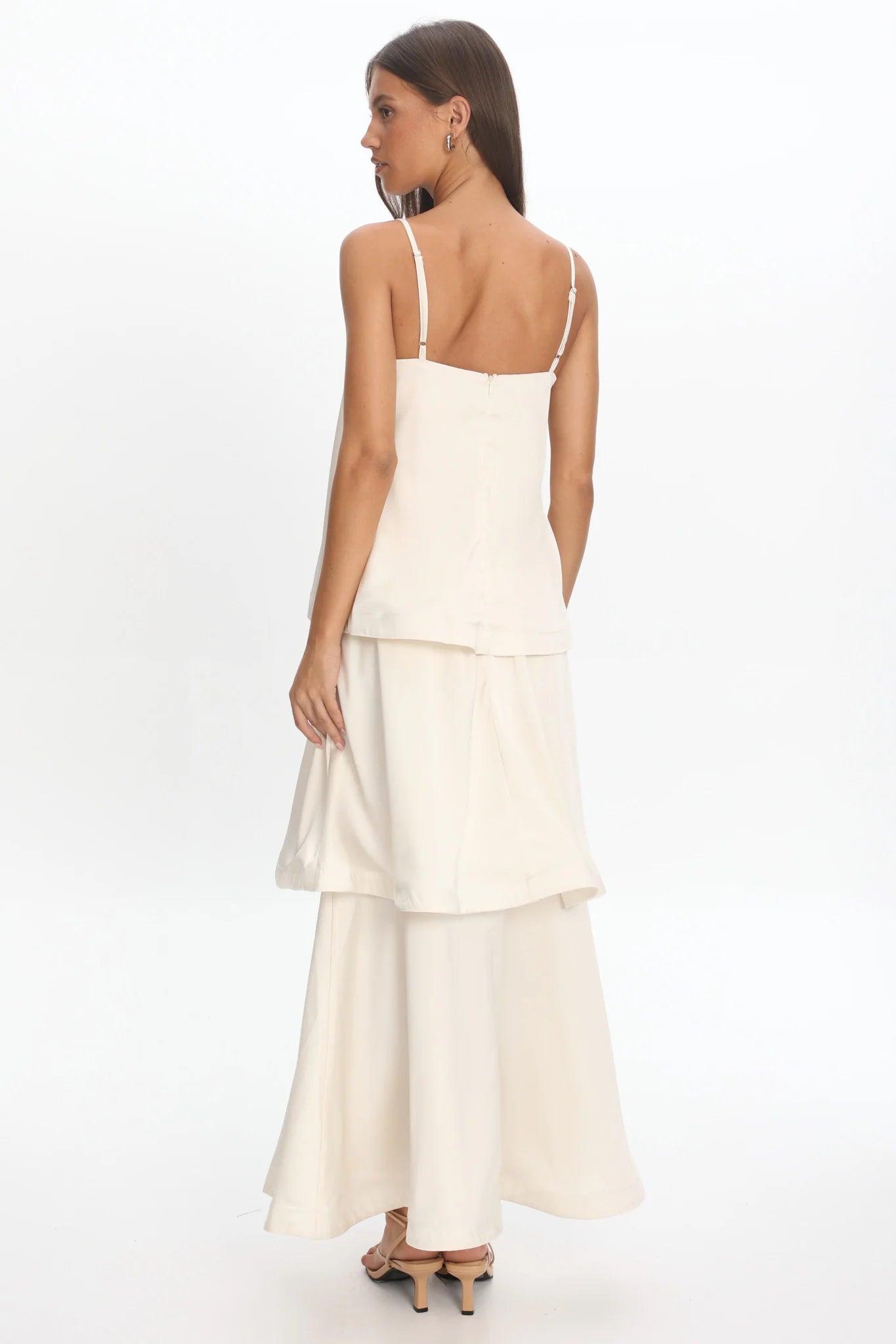 Morning Ray Layered Maxi Dress Ivory