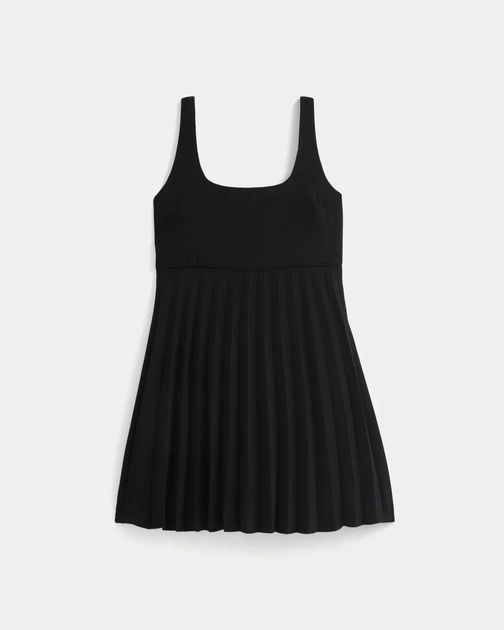 Drapey Crepe Mini Dress | Black