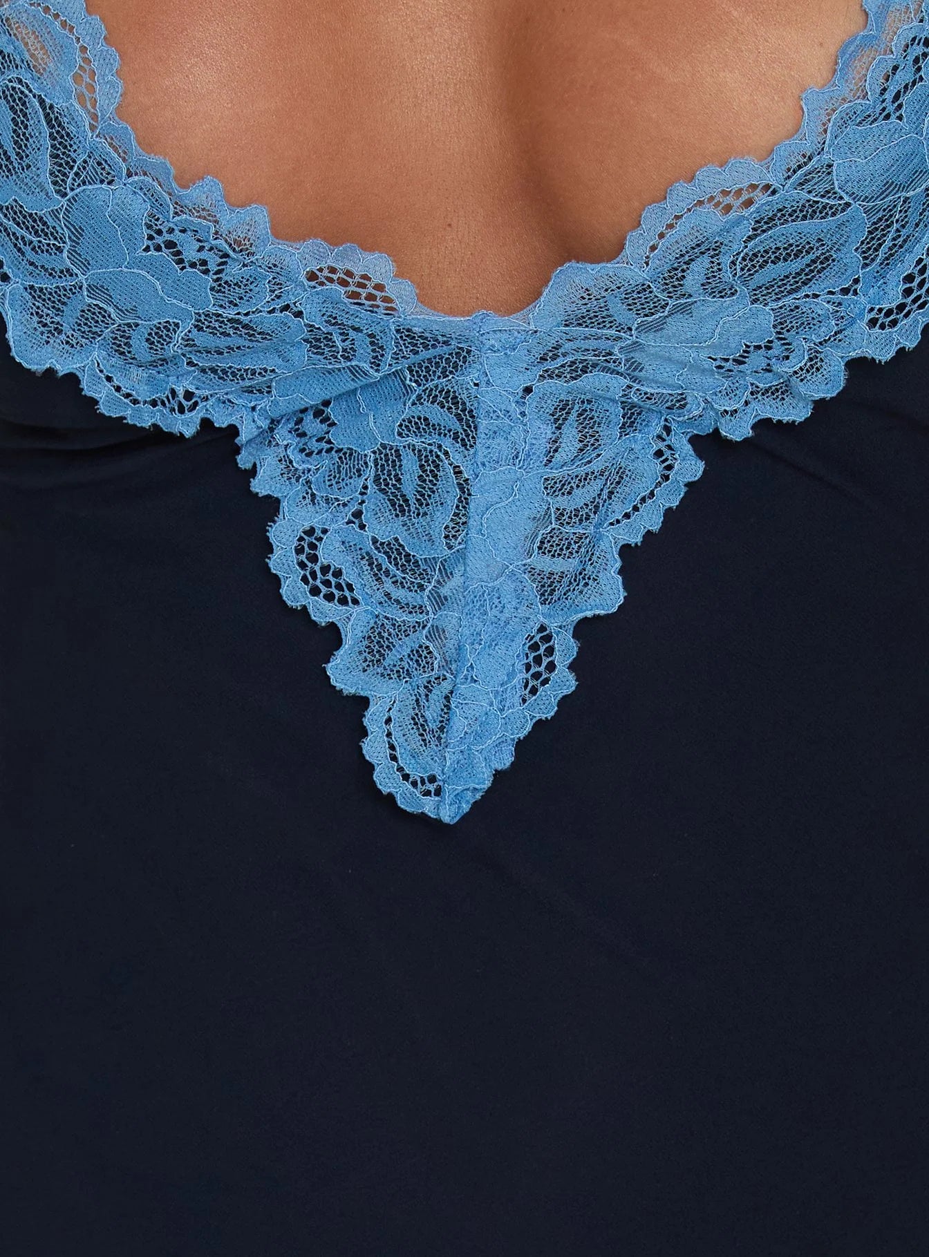Call My Lover Lace Slip Maxi Dress Navy