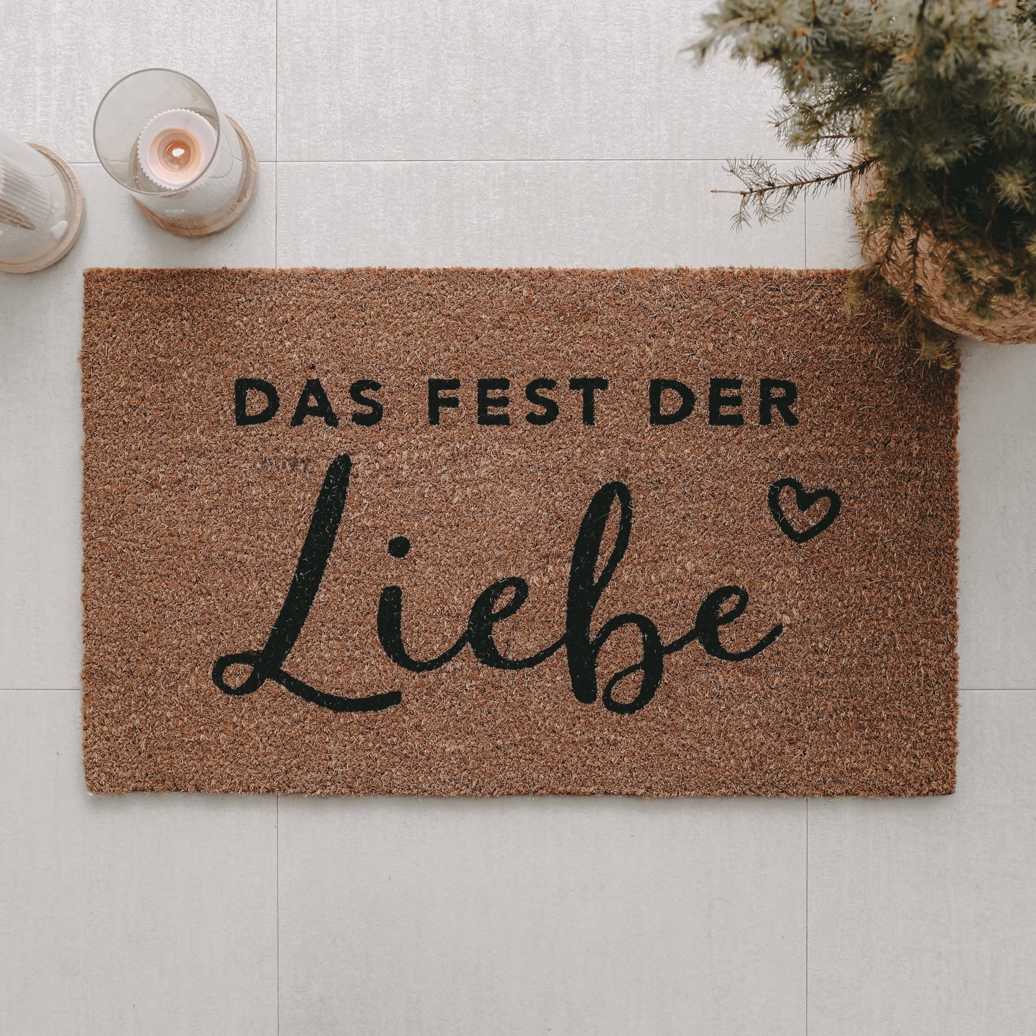 Kokos Fußmatte Fest der Liebe