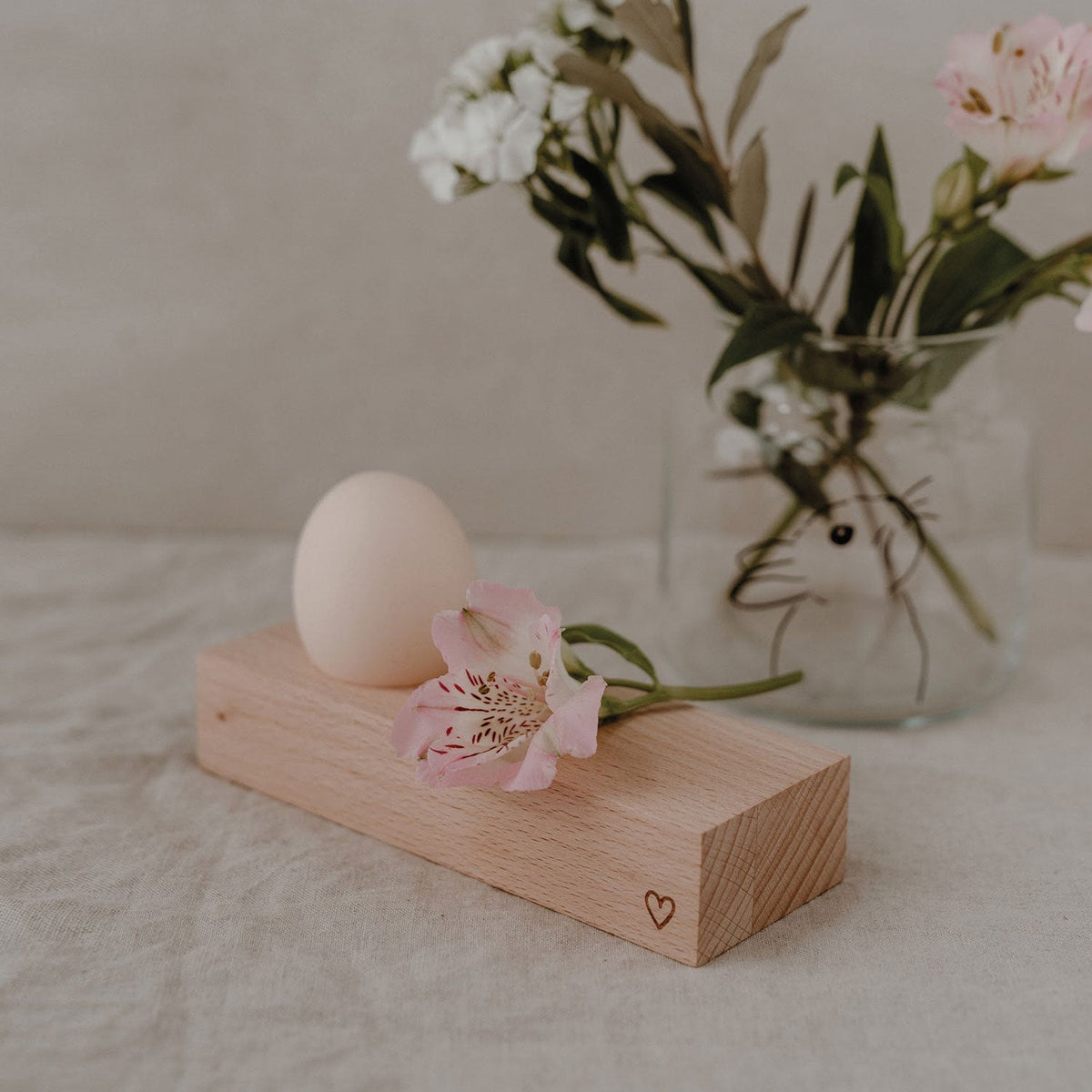 Eierbecher Herz 15 x 5,5 cm