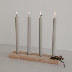 Adventskerzenbrett aus Eiche Christmas