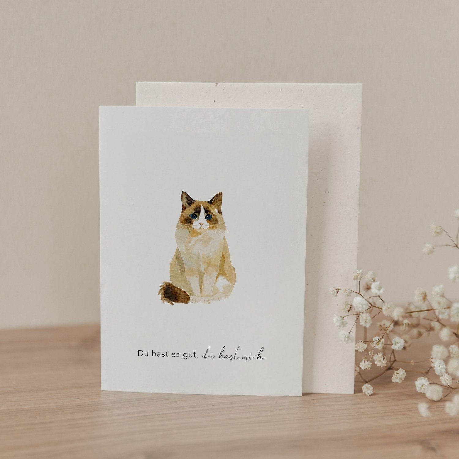 Klappkarte Katze